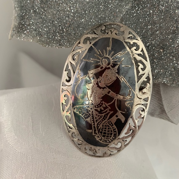 Vintage Sterling Silver brooch, collectible piece - Picture 4 of 10